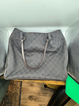 Gucci GG Denim Canvas Tote Bag