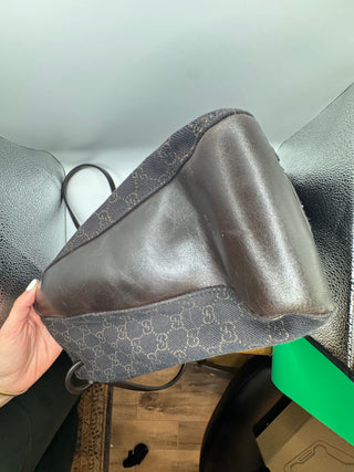 Gucci GG Denim Canvas Tote Bag