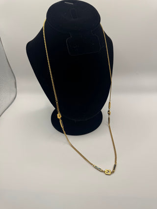 Givenchy Vintage G long Chain Necklace