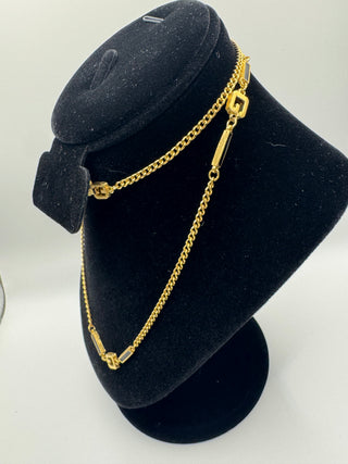 Givenchy Vintage G long Chain Necklace