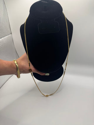 Givenchy Vintage G long Chain Necklace