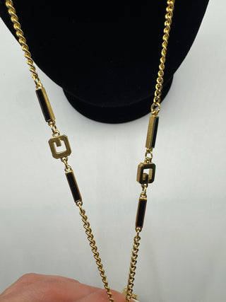 Givenchy Vintage G long Chain Necklace