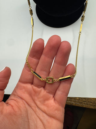 Givenchy Vintage G long Chain Necklace
