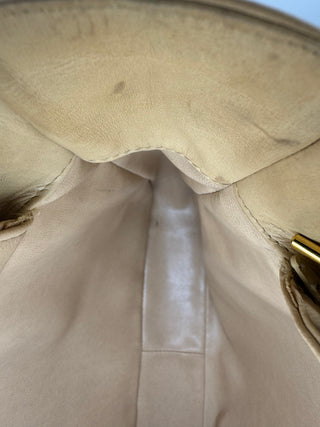 CHANEL Vintage Cream Calfskin Bag