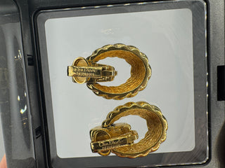 Christian Dior Vintage Clip On Hoops