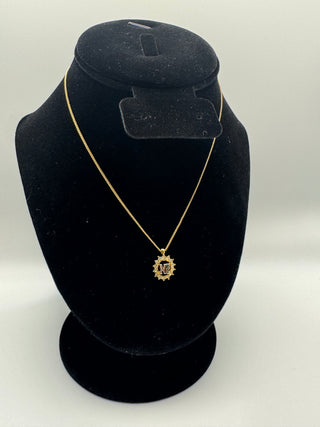 Nina Ricci Gold Pendant Necklace