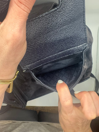 Gucci Navy Blue Bamboo Backpack
