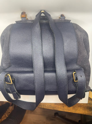 Gucci Navy Blue Bamboo Backpack