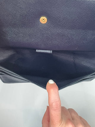 Louis Vuitton Navy Mini Lin Long Bifold Wallet