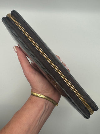 Louis Vuitton Vernis Maroon Patent Leather Zippy Wallet