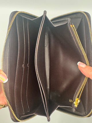 Louis Vuitton Vernis Maroon Patent Leather Zippy Wallet