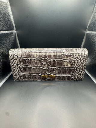 Miu Miu Bifold Long Wallet - Crocodile pattern