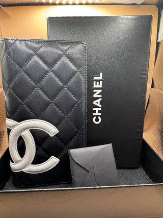 Chanel Calfskin Quilted Cambon Yen Wallet