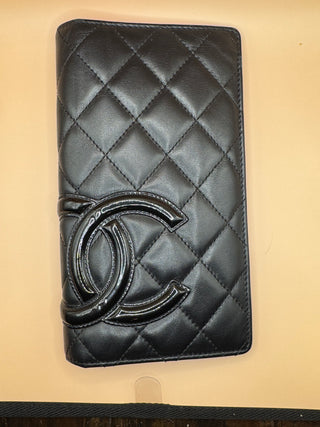Chanel Calfskin Quilted Chambon Yen Wallet