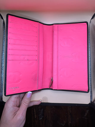 Chanel Calfskin Quilted Chambon Yen Wallet