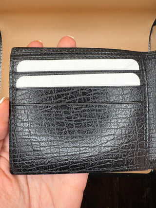 Gucci GG Emblem Bifold Men's Wallet in Black
