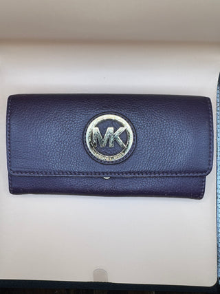 Michael Kors Long Bifold Purple Wallet