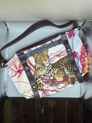 Salvatore Ferragamo Leopard Jungle Shoulder Bag